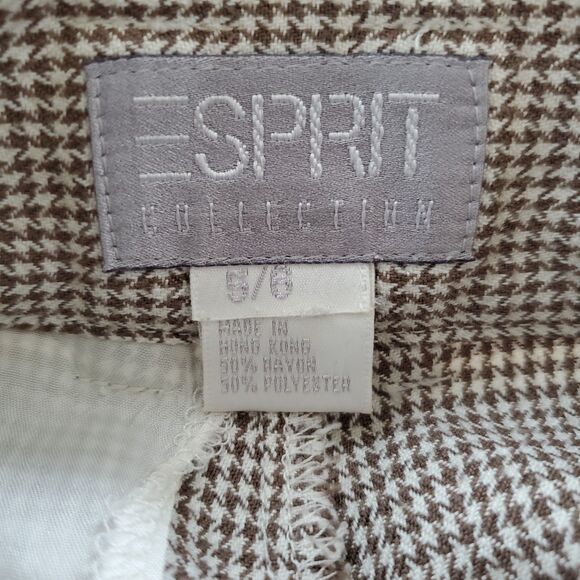 Vintage 90's Esprit Tan Houndstooth Trousers - Picture 8 of 8